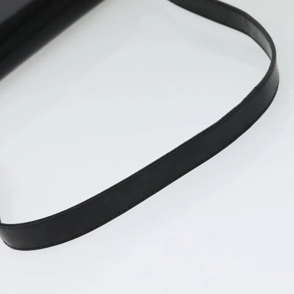 GUCCI Shoulder Bag Enamel Black Gold 0001 3444 1812 Auth bs28872 - Picture 7 of 16